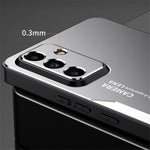 For Samsung Galaxy A34 5G Shockproof Case Aluminum Alloy+TPU+PC Combination Protective Shell
