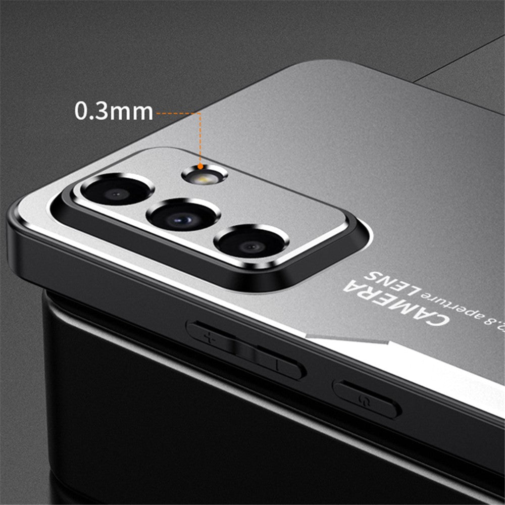 For Samsung Galaxy A34 5G Shockproof Case Aluminum Alloy+TPU+PC Combination Protective Shell
