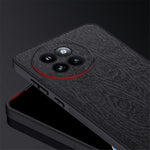 For Xiaomi Civi 4 Pro 5G / 14 Civi 5G Cell Phone Case Wood Texture Leather Coating PC+TPU Hybrid Shell