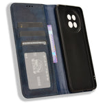 For Xiaomi Civi 4 Pro 5G / 14 Civi 5G PU Leather Phone Case Magnetic Stand Cover Retro Texture
