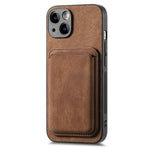 Til iPhone 13-cover, kompatibelt med MagSafe, bagcover i læder med aftagelig kortholder