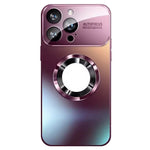 For iPhone 12 Pro Max 6.7 inch Magnetic Phone Case Anti-drop PC Shell with Lens Film