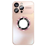 For iPhone 12 Pro Max 6.7 inch Magnetic Phone Case Anti-drop PC Shell with Lens Film