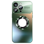 For iPhone 12 Pro Max 6.7 inch Magnetic Phone Case Anti-drop PC Shell with Lens Film