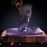 For iPhone 14 Pro Max Case with Lens Film Magnetic Anti-scratch PC Phone Protective Shell