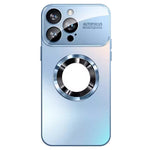 For iPhone 14 Pro Max Case with Lens Film Magnetic Anti-scratch PC Phone Protective Shell