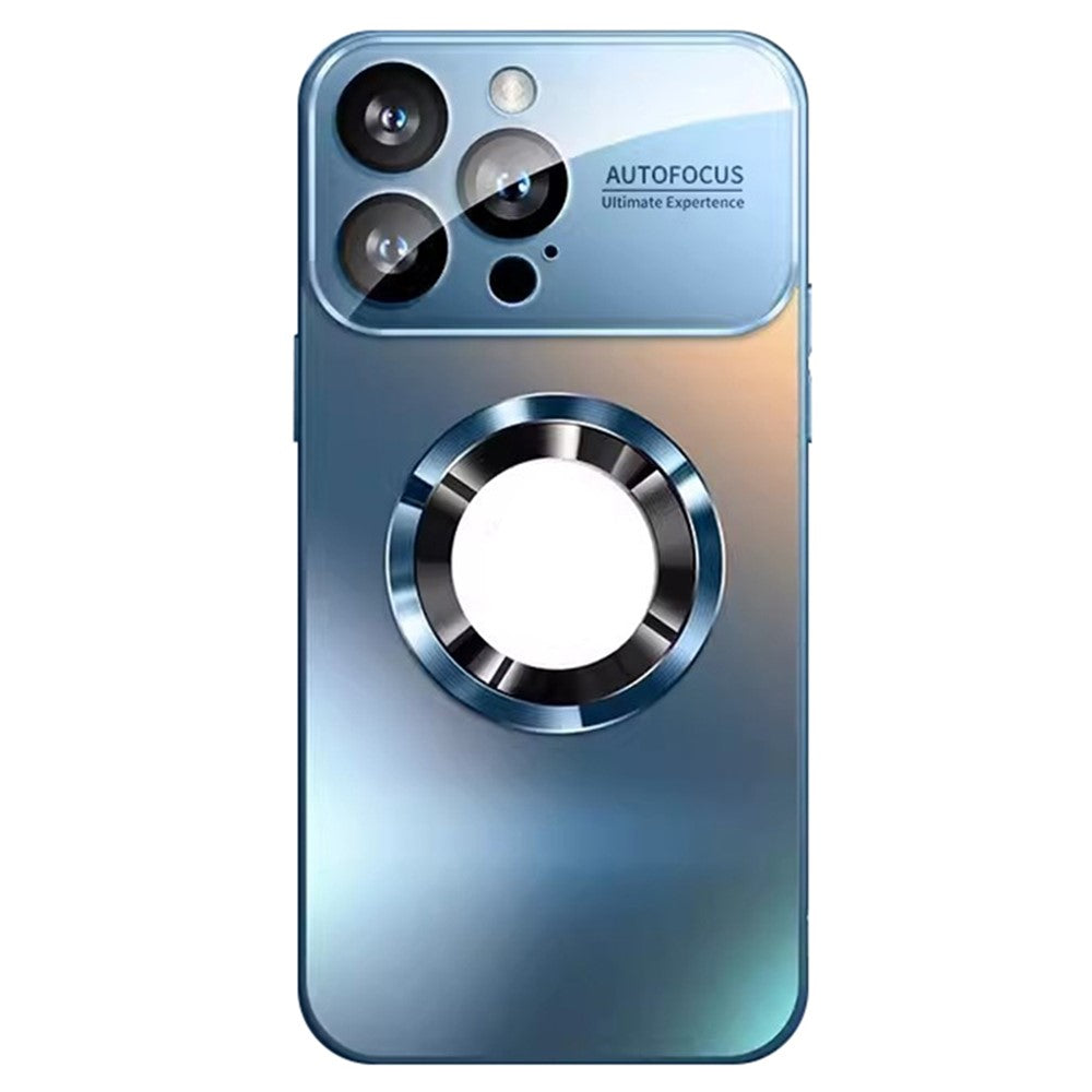 For iPhone 14 Pro Max Case with Lens Film Magnetic Anti-scratch PC Phone Protective Shell