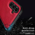 For Samsung Galaxy M55 5G / C55 5G / F55 5G Shockproof Case Retro Leather Covered Hybrid Phone Shell