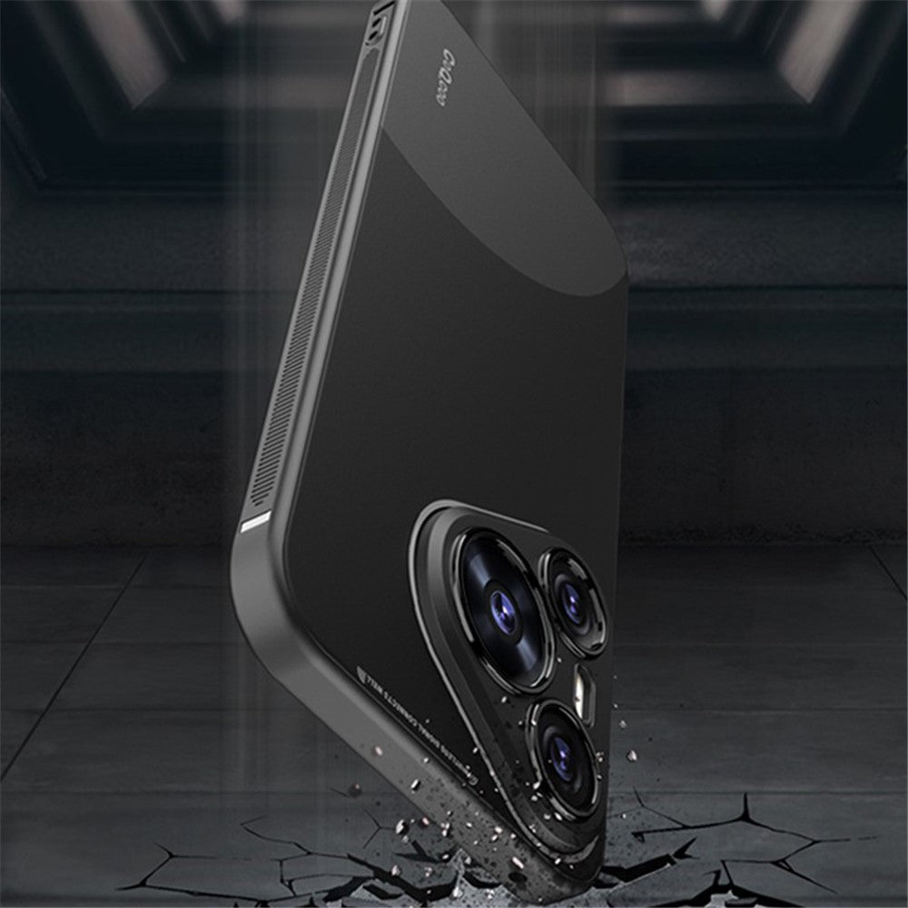 Q.COO TPU-cover til Huawei Pura 70 Pro / Pura 70 Pro+, kontrastfarvet mobilbeskyttelse med Skin-Touch