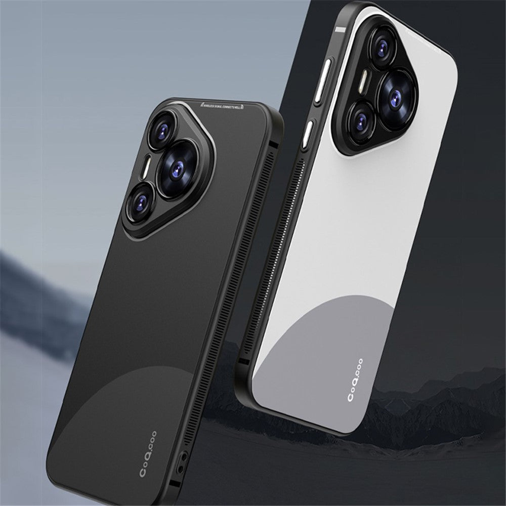 Q.COO TPU-cover til Huawei Pura 70 Pro / Pura 70 Pro+, kontrastfarvet mobilbeskyttelse med Skin-Touch