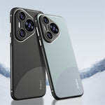 Q.COO TPU-cover til Huawei Pura 70 Pro / Pura 70 Pro+, kontrastfarvet mobilbeskyttelse med Skin-Touch