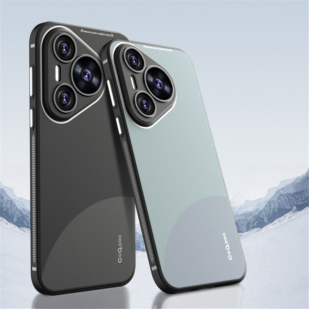 Q.COO TPU-cover til Huawei Pura 70 Pro / Pura 70 Pro+, kontrastfarvet mobilbeskyttelse med Skin-Touch