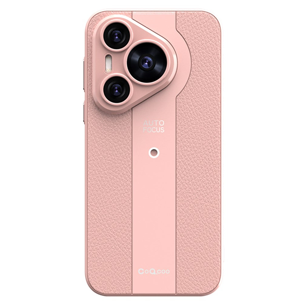 Q.COO For Huawei Pura 70 Case  Shockproof PU Leather+TPU+Acrylic Phone Cover
