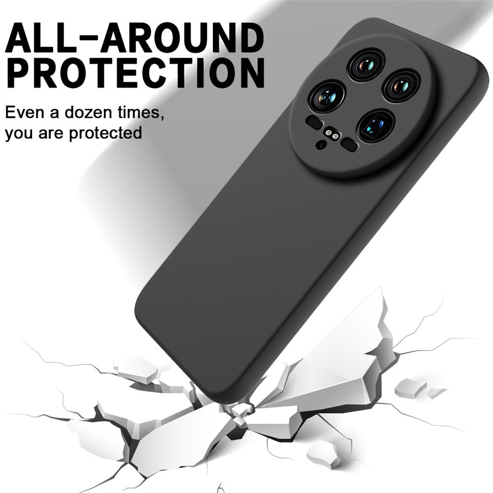 Xiaomi 14 Ultra mobilskal Flytande Silikon Skyddsfodral med Handrem