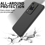 Phone Case for Huawei nova Y72 4G / Enjoy 70 Anti-scratch Liquid Silicone Phone Cover with Strap