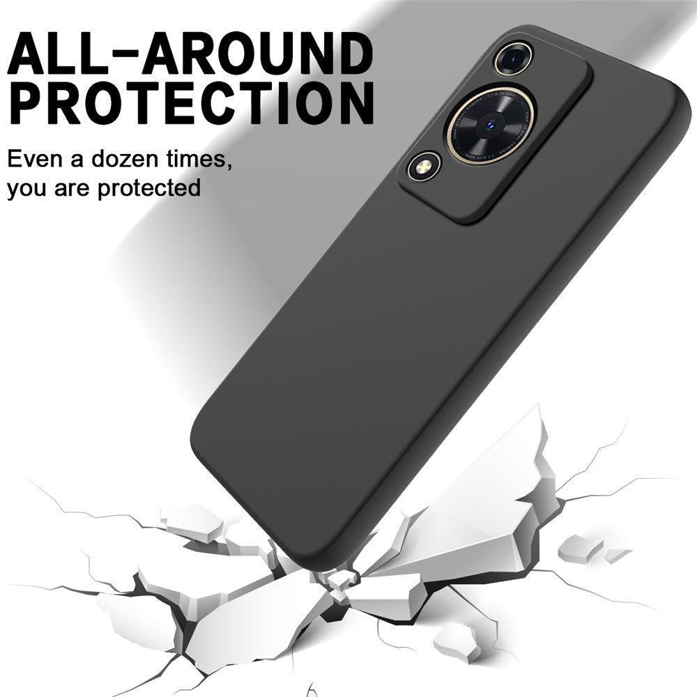 Phone Case for Huawei nova Y72 4G / Enjoy 70 Anti-scratch Liquid Silicone Phone Cover with Strap