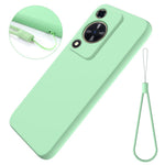 Phone Case for Huawei nova Y72 4G / Enjoy 70 Anti-scratch Liquid Silicone Phone Cover with Strap