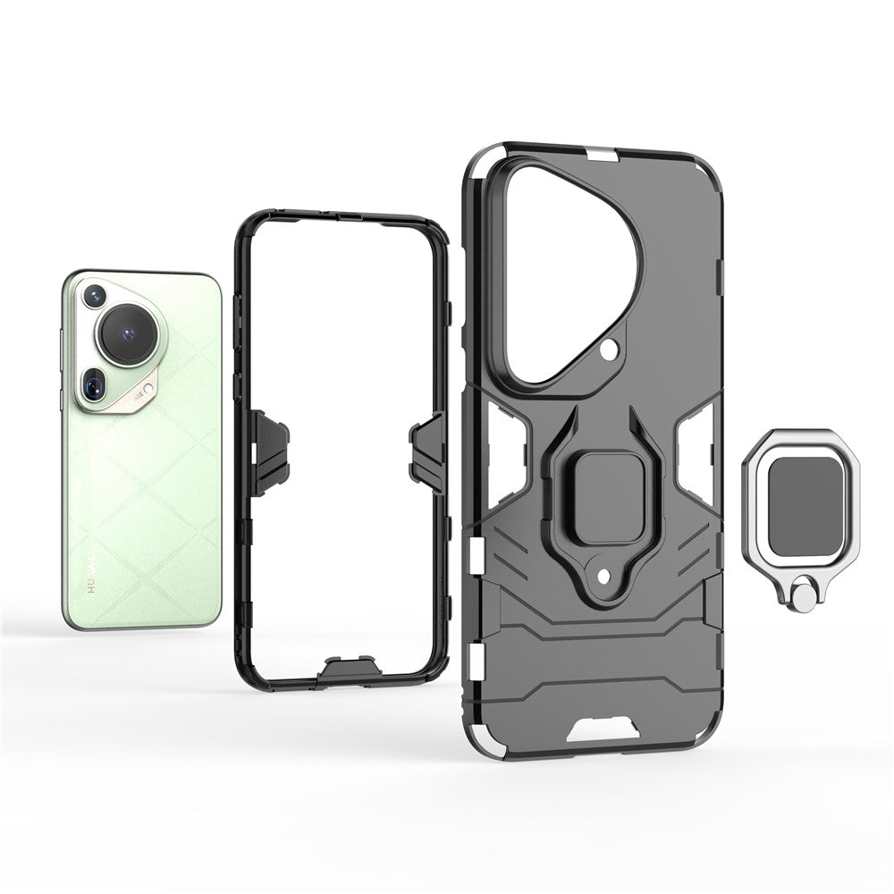 Huawei Pura 70 Ultra Skal Ring Stöd Stötsäkert PC+TPU Skal