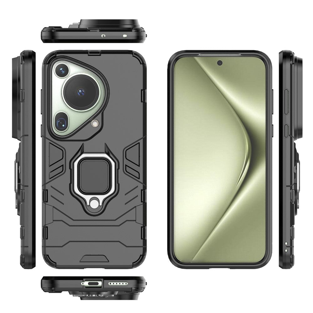 Huawei Pura 70 Ultra Skal Ring Stöd Stötsäkert PC+TPU Skal