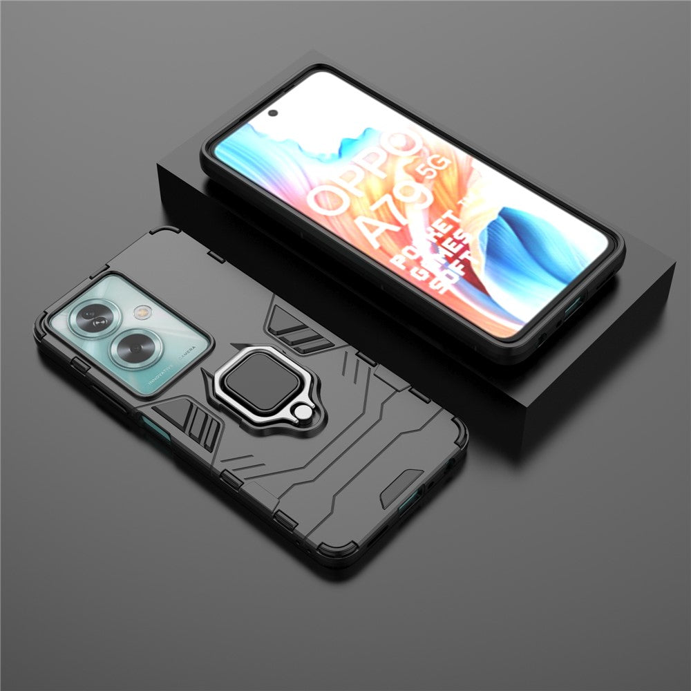 For Oppo A79 5G / A2 5G Cell Phone Case PC+TPU Drop-resistant Kickstand Shell