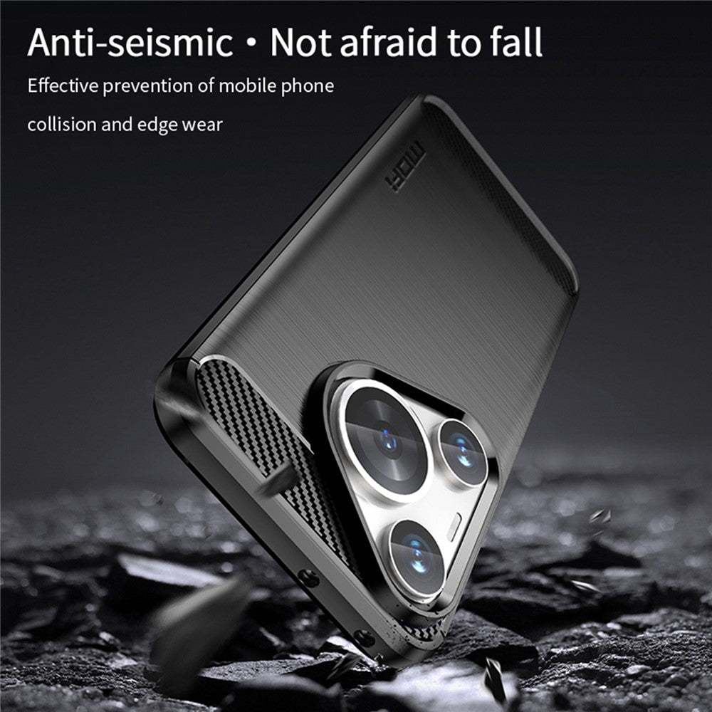 MOFI JK TPU Series-1 För Huawei Pura 70 Pro / Pura 70 Pro+ Skal Borstad Mjuk TPU Fallsäkert mobilskal