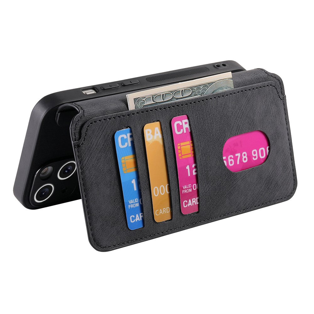 For iPhone 15 Magnetic Case CASENEO Detachable Leather Phone Wallet Cover