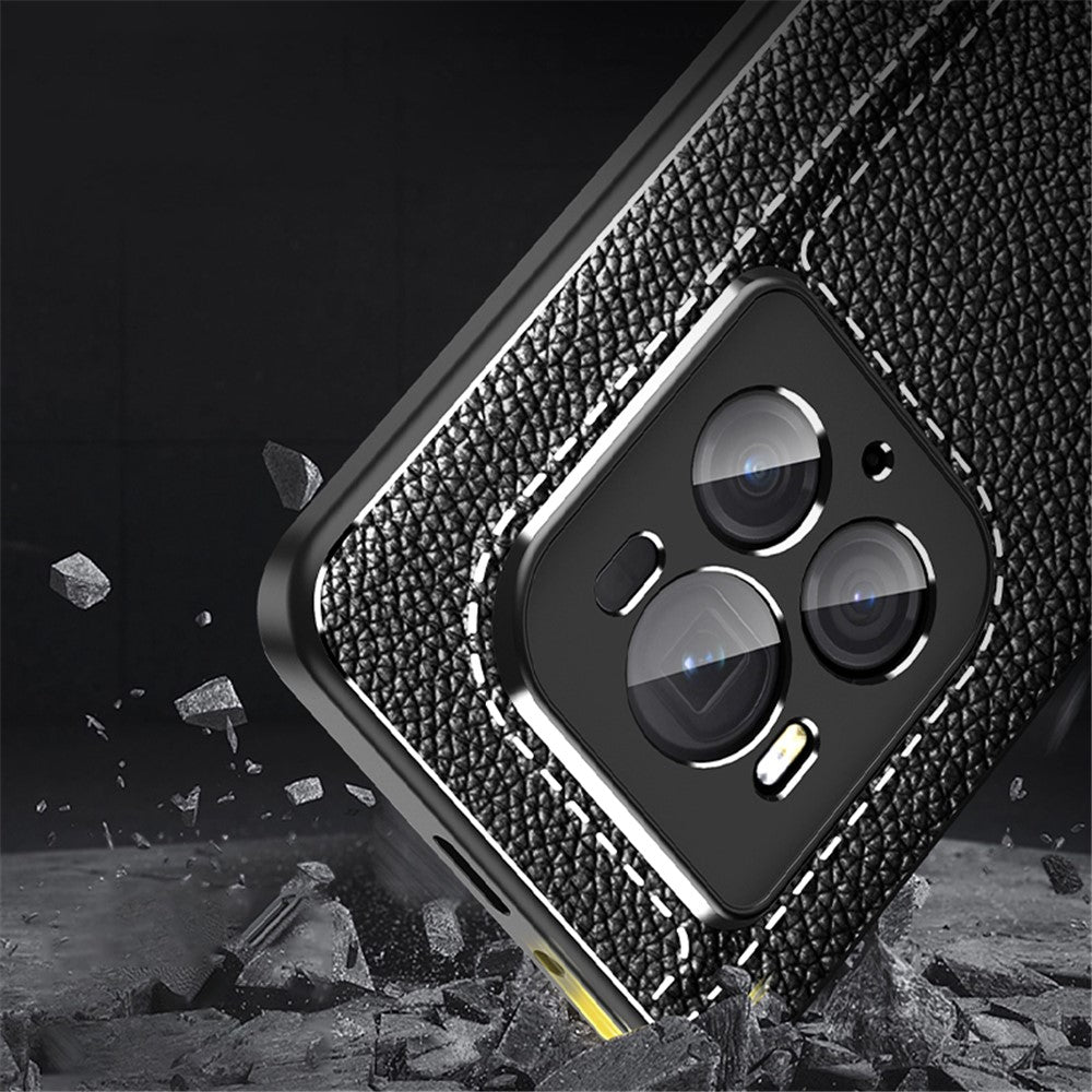 For Honor Magic6 Ultimate 5G Case Non-Slip Grip Litchi Texture TPU Phone Cover