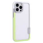 WOLMTT For iPhone 15 Pro Max Anti-scratch Case Dual Color Frame PC+TPU Phone Cover