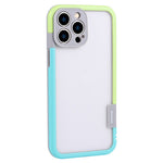 WOLMTT For iPhone 15 Pro Max Anti-scratch Case Dual Color Frame PC+TPU Phone Cover