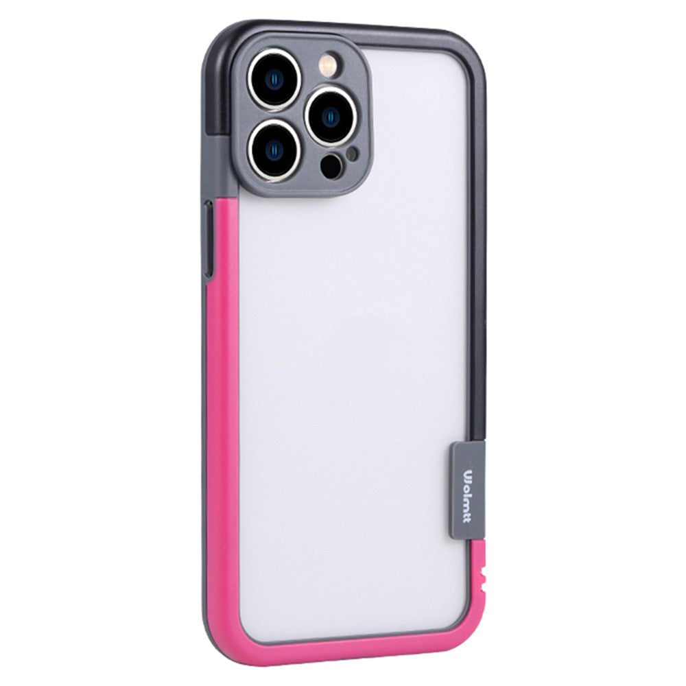 WOLMTT For iPhone 15 Pro Case Dual Color Frame Drop-proof Mobile Phone Cover