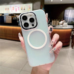 For iPhone 15 Pro Max Case Compatible with MagSafe PC+TPU Magnetic Phone Cover