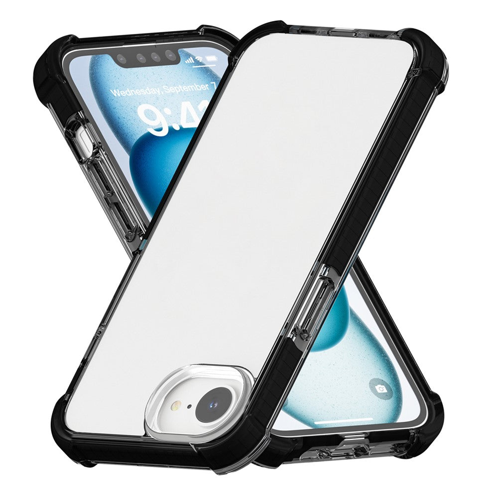 For iPhone 17e / 16e Case 3-in-1 Drop Protection TPU+TPE+Acrylic Phone Cover