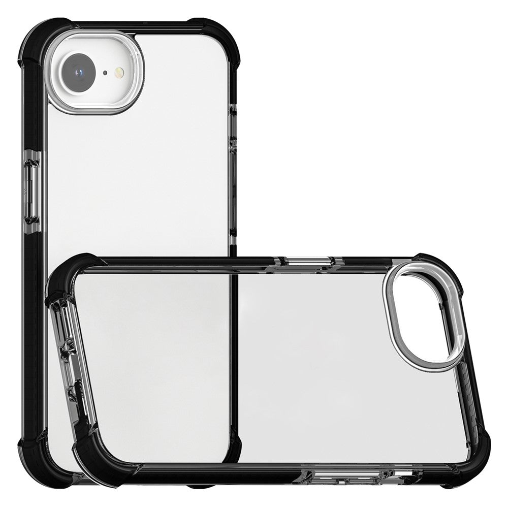 For iPhone 17e / 16e Case 3-in-1 Drop Protection TPU+TPE+Acrylic Phone Cover