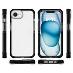 For iPhone 17e / 16e Case 3-in-1 Drop Protection TPU+TPE+Acrylic Phone Cover