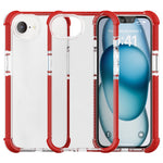 For iPhone 17e / 16e Case 3-in-1 Drop Protection TPU+TPE+Acrylic Phone Cover