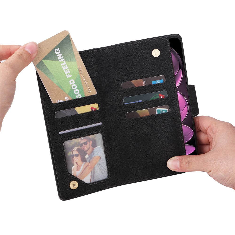 For Xiaomi Redmi Note 12 Pro Speed 5G / Note 12 Pro 5G / Poco X5 Pro 5G Case Wallet Rivet Decor Leather Folio Flip Phone Cover