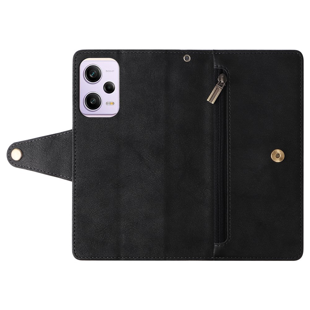 For Xiaomi Redmi Note 12 Pro Speed 5G / Note 12 Pro 5G / Poco X5 Pro 5G Case Wallet Rivet Decor Leather Folio Flip Phone Cover