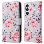 Til Samsung Galaxy A54 5G cover RFID-blokerende magnetisk telefoncover med lakeret design
