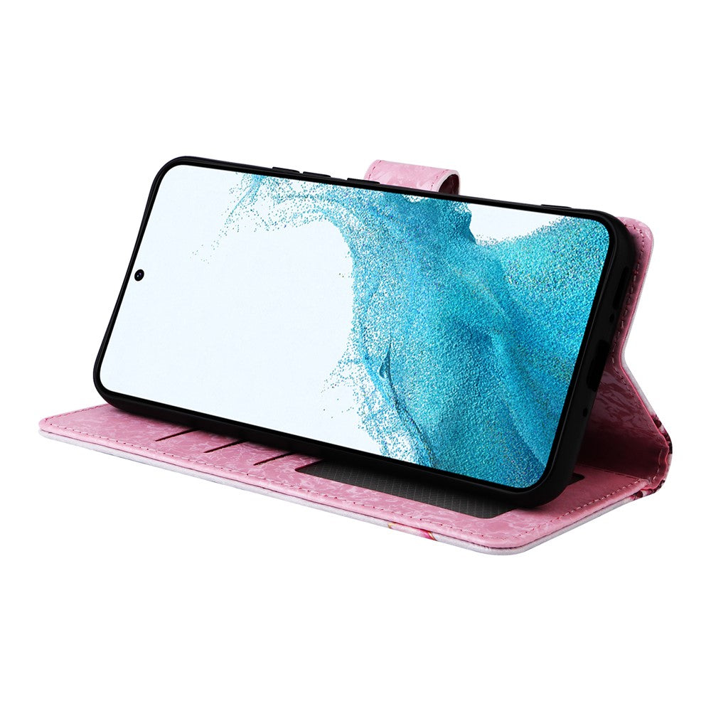 Til Samsung Galaxy A54 5G cover RFID-blokerende magnetisk telefoncover med lakeret design