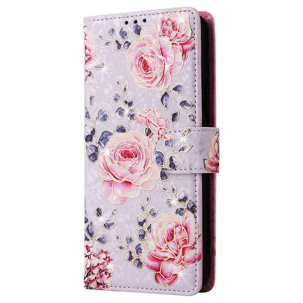 Til Samsung Galaxy A54 5G cover RFID-blokerende magnetisk telefoncover med lakeret design