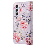 Til Samsung Galaxy A54 5G cover RFID-blokerende magnetisk telefoncover med lakeret design