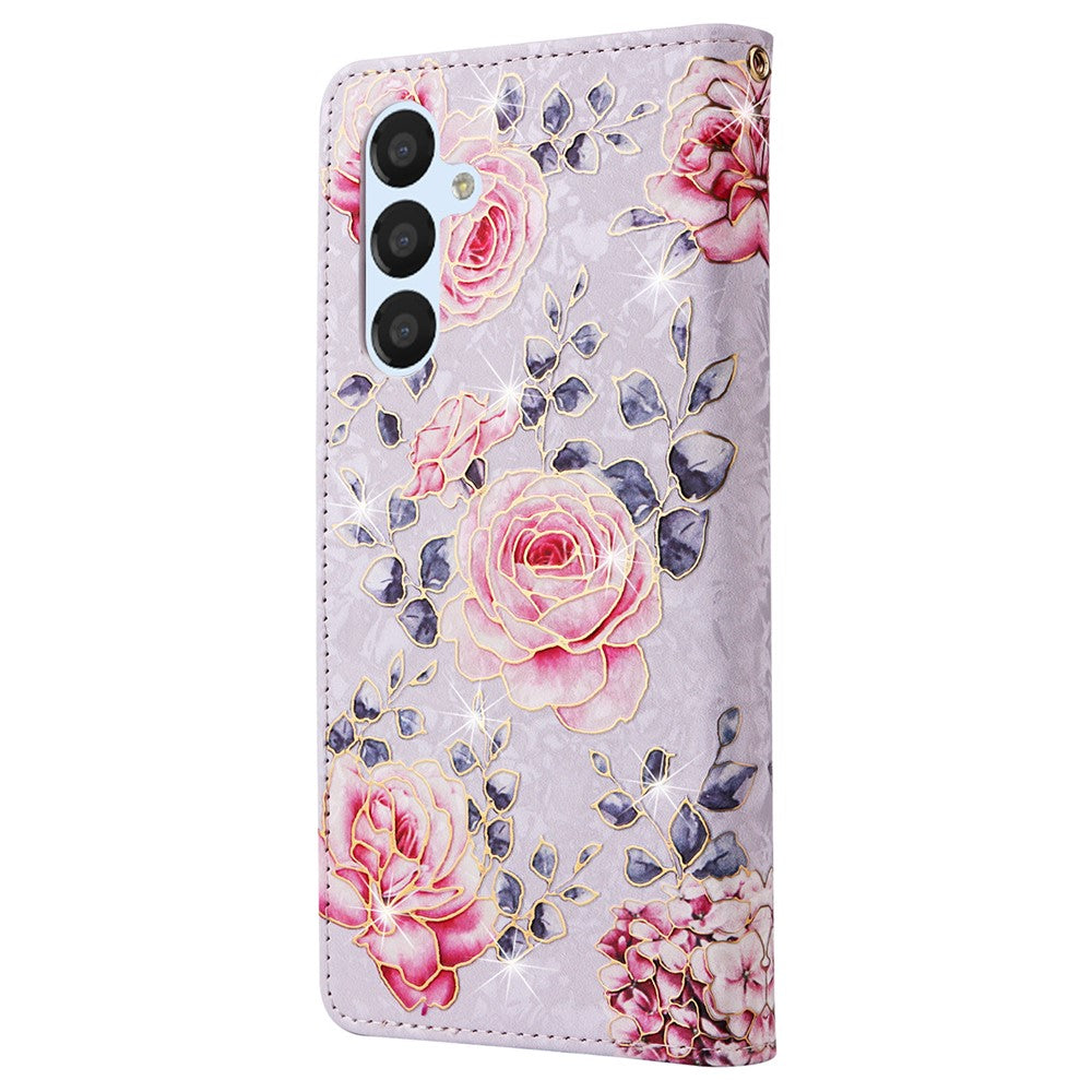 Til Samsung Galaxy A54 5G cover RFID-blokerende magnetisk telefoncover med lakeret design