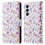 Til Samsung Galaxy A54 5G cover RFID-blokerende magnetisk telefoncover med lakeret design