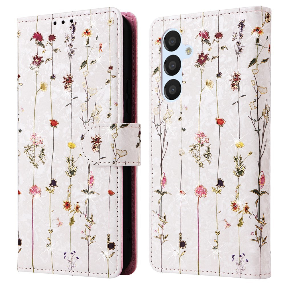 Til Samsung Galaxy A54 5G cover RFID-blokerende magnetisk telefoncover med lakeret design