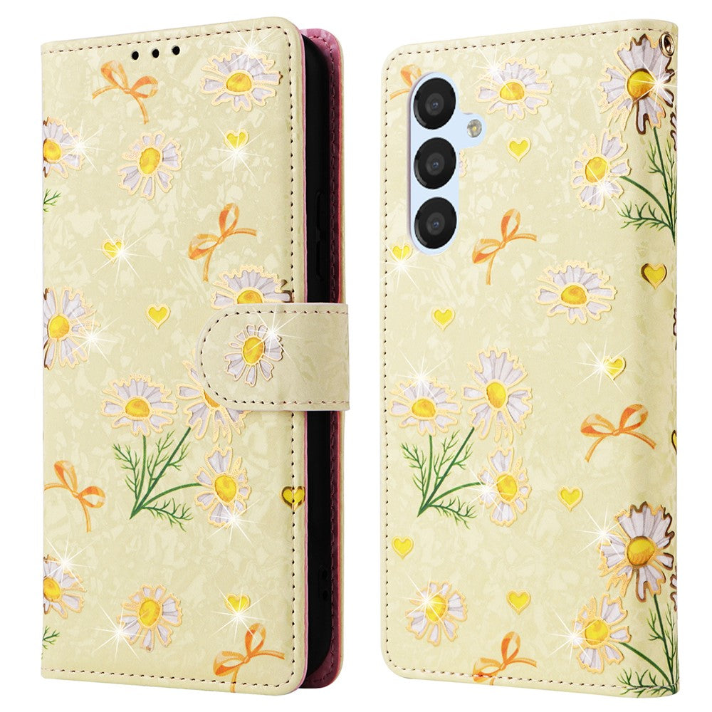Til Samsung Galaxy A54 5G cover RFID-blokerende magnetisk telefoncover med lakeret design