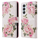Til Samsung Galaxy A54 5G cover RFID-blokerende magnetisk telefoncover med lakeret design
