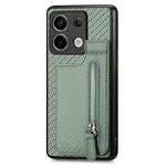 C1-03 For Xiaomi Redmi Note 13 Pro 5G / Poco X6 5G Case Vertical Kickstand Carbon Fiber Phone Shell