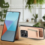 C1-03 For Xiaomi Redmi Note 13 Pro 5G / Poco X6 5G Case Vertical Kickstand Carbon Fiber Phone Shell