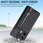 C1-03 For Xiaomi Redmi Note 13 Pro 5G / Poco X6 5G Case Vertical Kickstand Carbon Fiber Phone Shell
