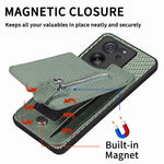 C1-03 For Xiaomi 13T / 13T Pro / Redmi K60 Ultra Case Vertical Kickstand Hybrid Phone Cover with Zipper Pocket